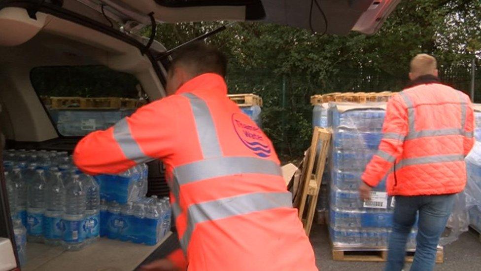 Bottled water station