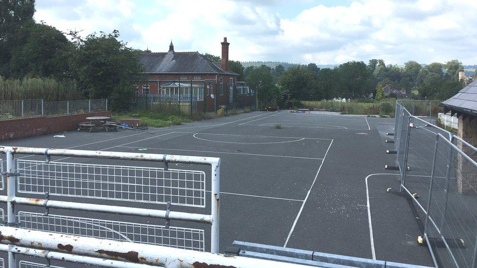 Former school site in Rhos Street, Ruthin