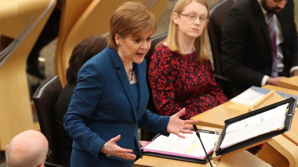 Nicola Sturgeon at Holyrood