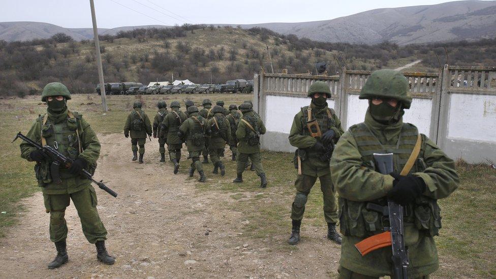 Russian troops in Crimea. March 2014