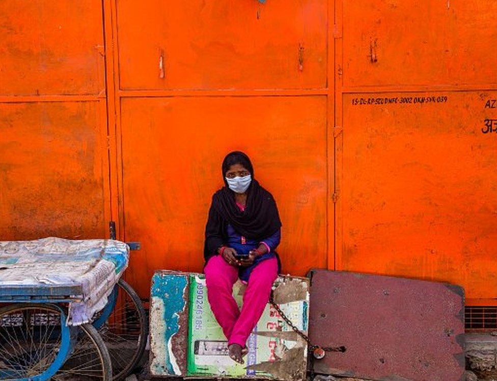 woman in lockdown