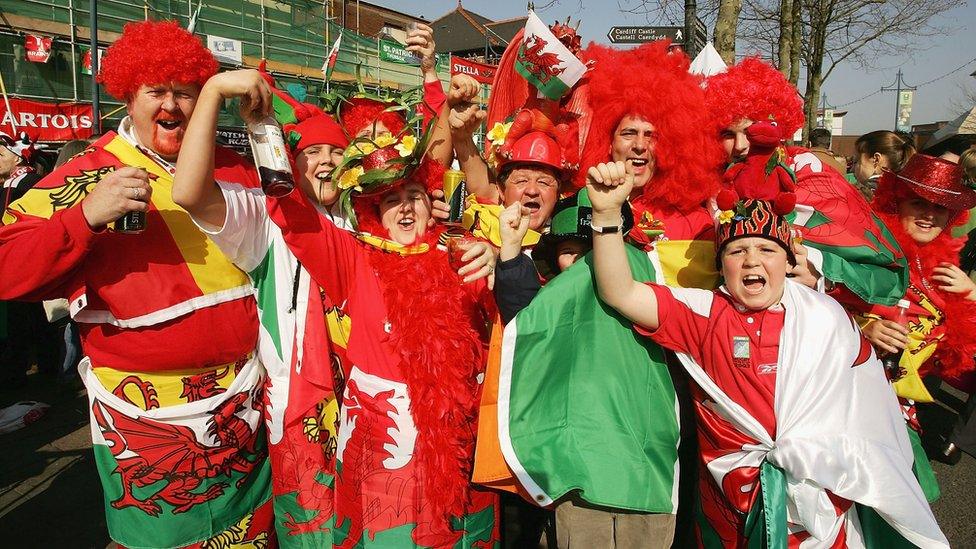 Welsh fans in 2005