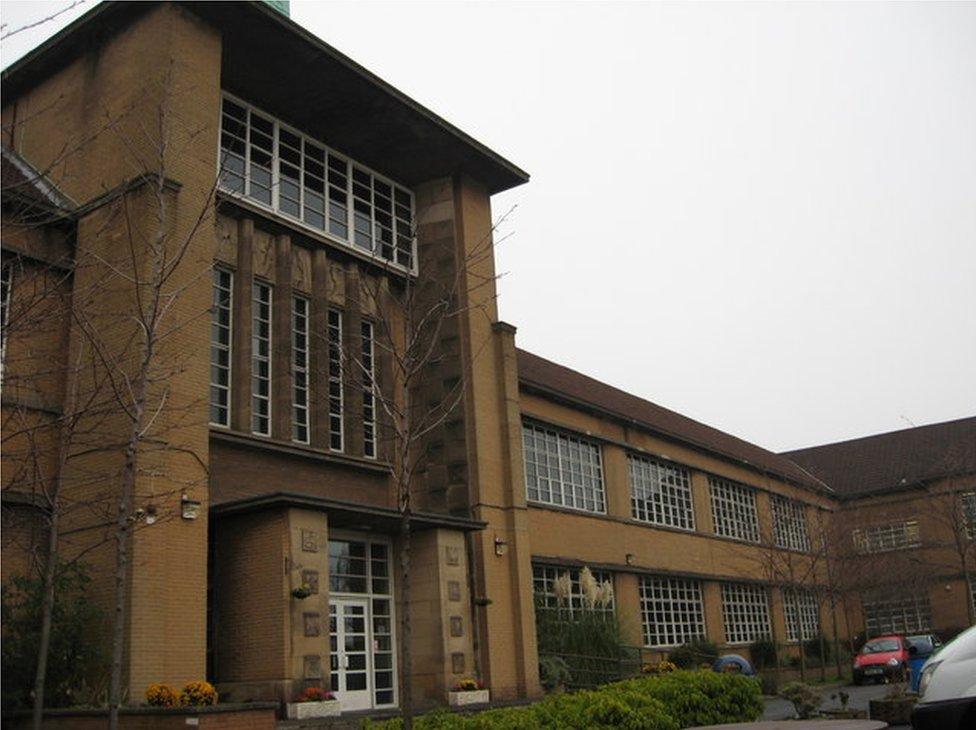 Notre Dame High School in Glasgow, designed by TS Cordiner and built just after the war