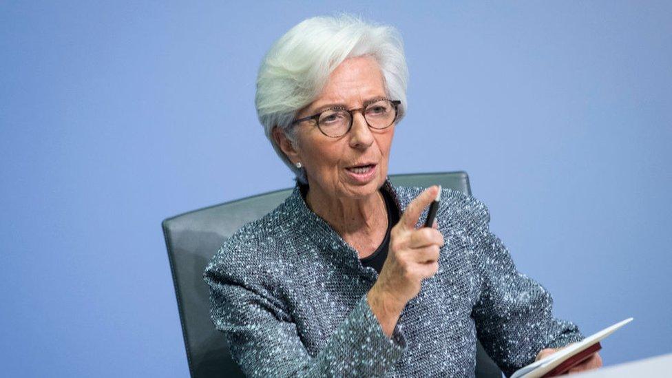 Christine Lagarde, President of the European Central Bank.