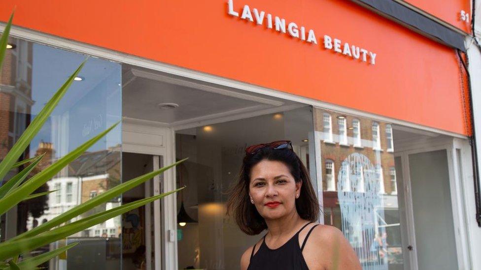 Gita Lavingia, owner of beauty salon Lavingia Beauty in Clapham