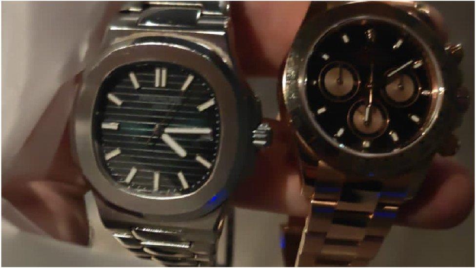 Two luxury watches