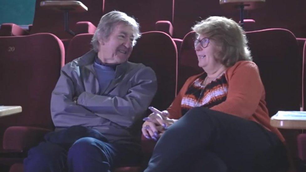 Cinema patrons, Christine Bearcroft and Richard Thomson