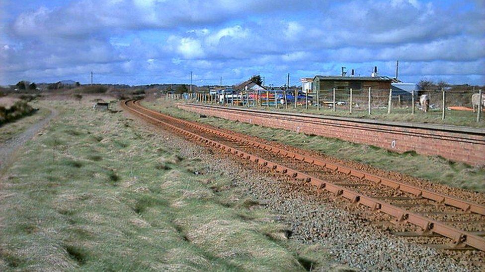 The site of the old Afonwen station