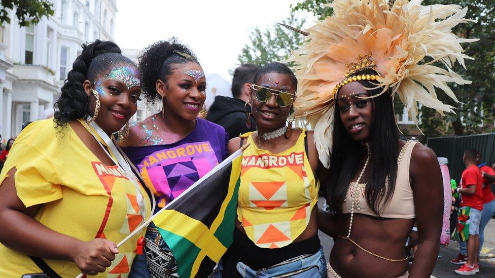 Mangrove Carnival-goers