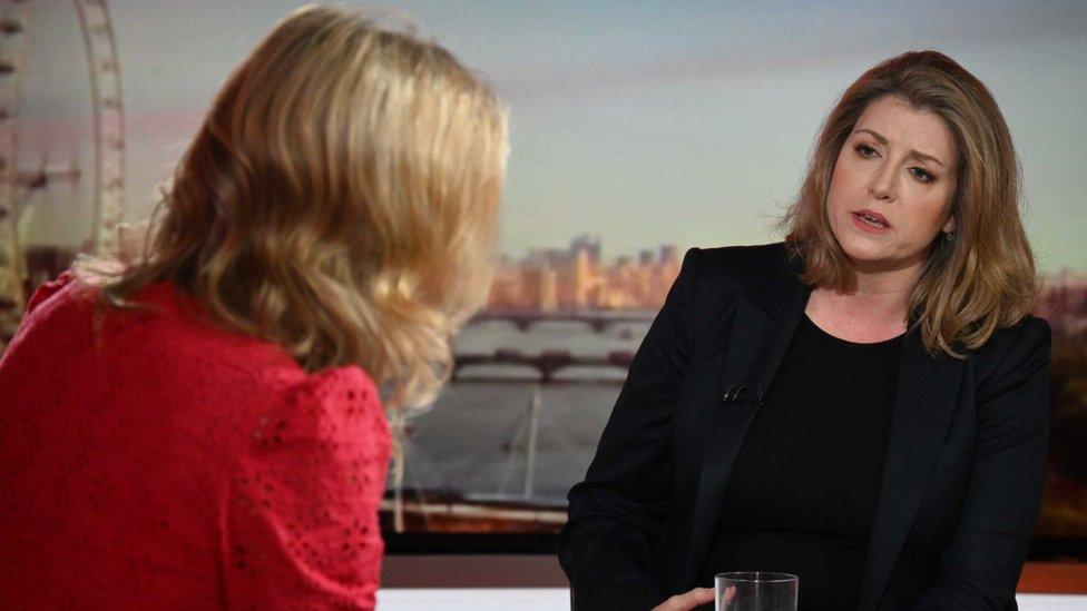 Penny Mordaunt with Sophie Raworth on 17 July