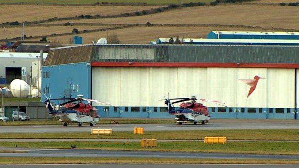 S92 helicopters in Aberdeen