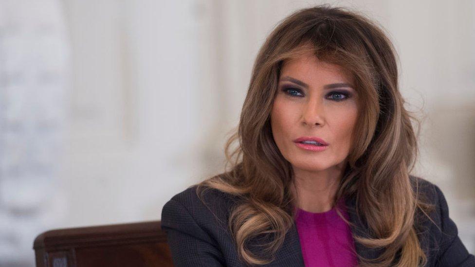 US First Lady Melania Trump holds a roundtable discussion on cyber safety in 2018