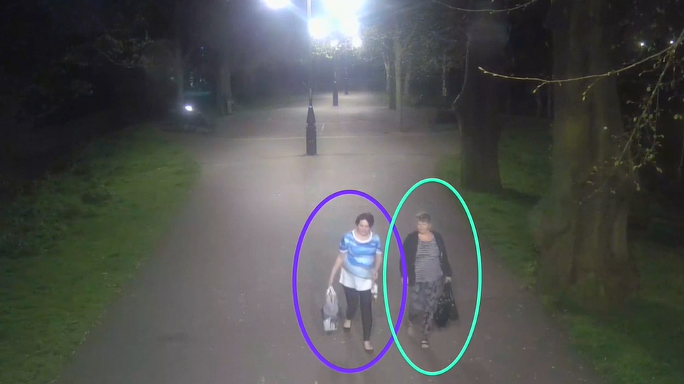 Birute Klicneliene and Dace Kalkerte on CCTV