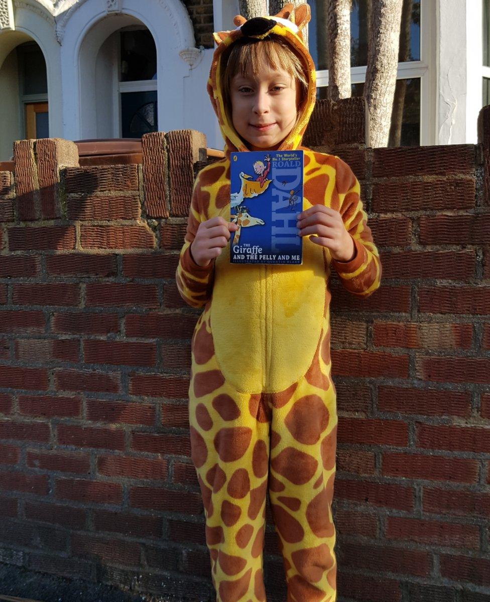 Lucy as the Giraffe from 'The Giraffe and the Pelly and Me'