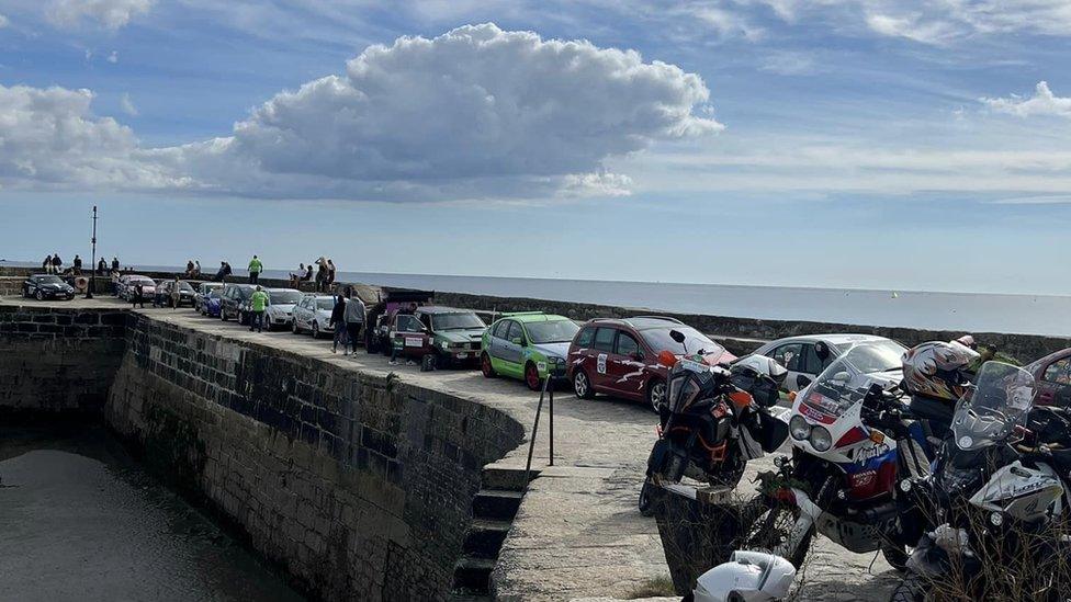 Cars at Charlestown Harbour