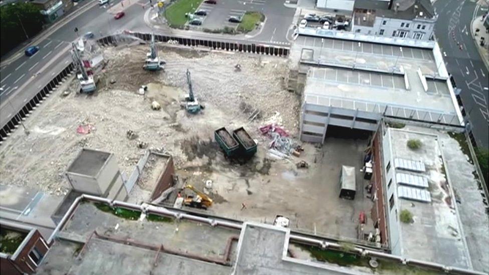 Demolition of Stockton's Castlegate complex