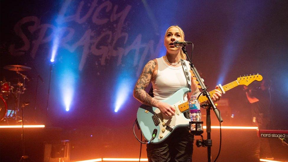 Lucy performing at the Shepherd's Bush Empire in May