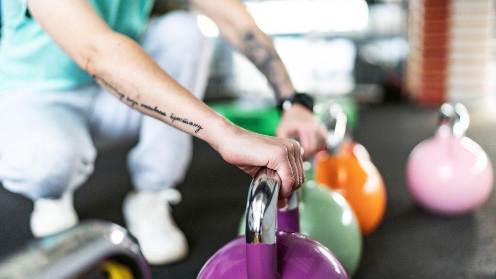 Woman at gym