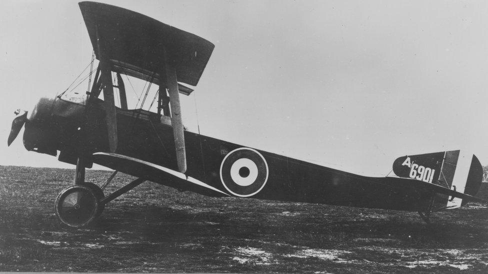 The Sopwith Strutter 1.5 was the first British plane to be built with a propeller - synchronised machine-gun