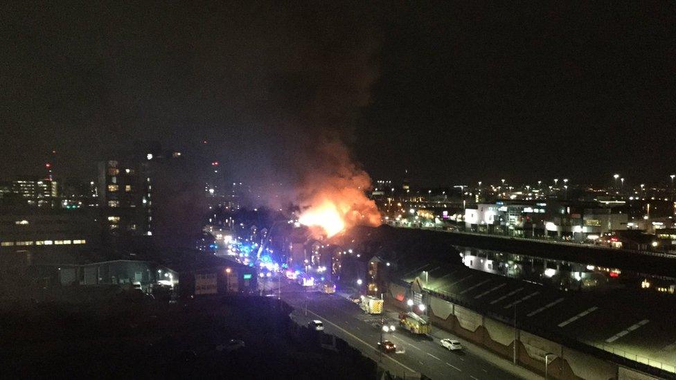 Lancefield Quay fire