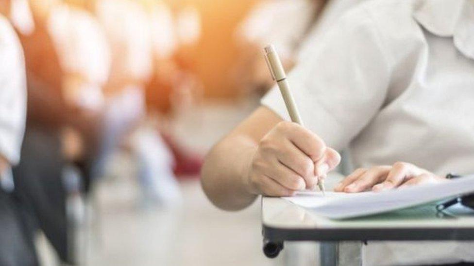 Pupil at desk