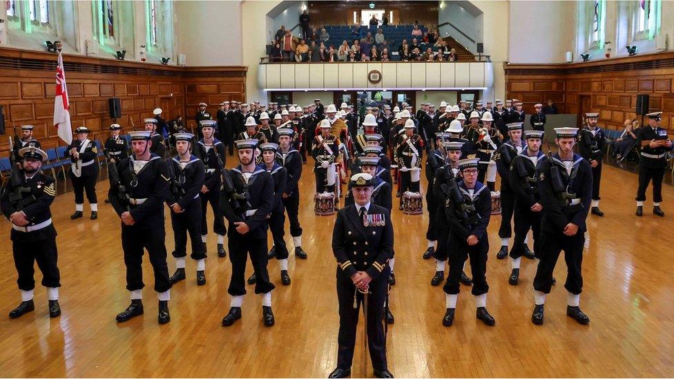 Royal Navy parade