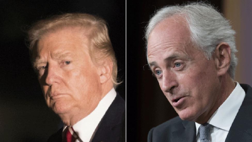 Donald Trump and Bob Corker