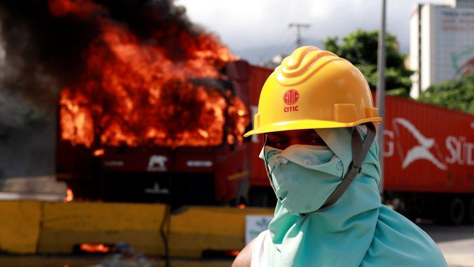 Anti-government demonstrations in Caracas