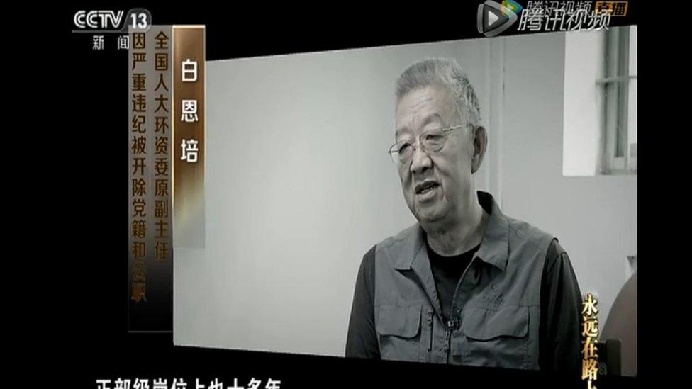 Bai Enpei speaks to the cameras for Chinese documentary series Always on the Road