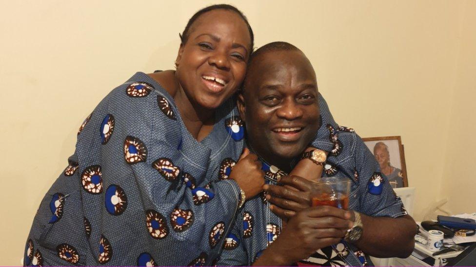 Belly and husband Lusamba