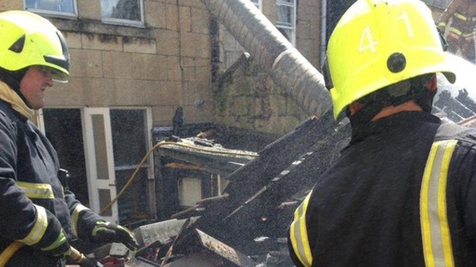 Bath flat fire