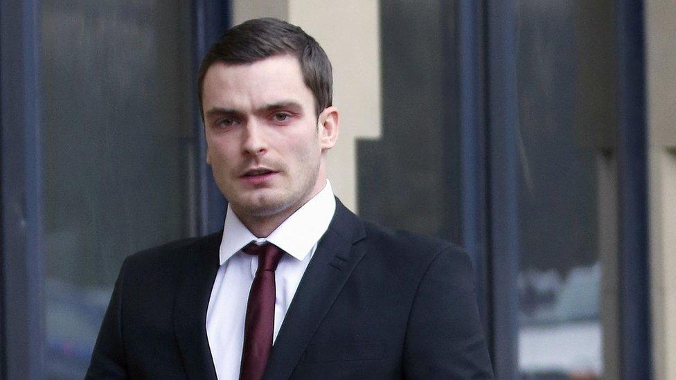 Footballer Adam Johnson arrives at Bradford Crown Court on Friday 12 February