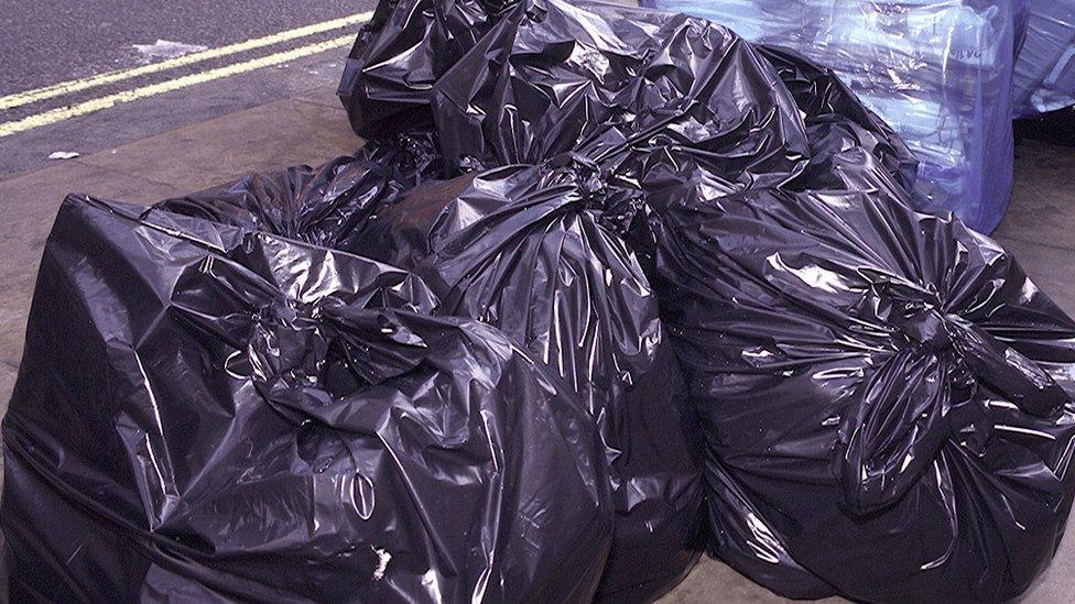 Black bin bags