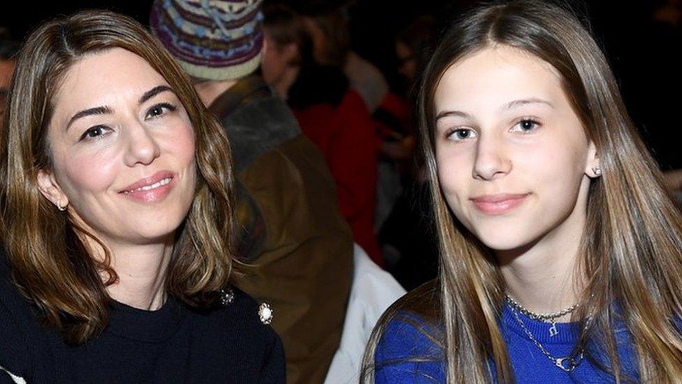 Sofia Coppola and Romy Mars attend the Marc Jacobs Fall 2020 runway show during New York Fashion Week on February 12, 2020 in New York City.