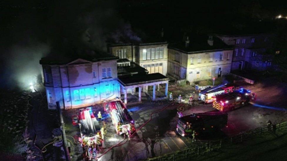 The fire at the former nursing home