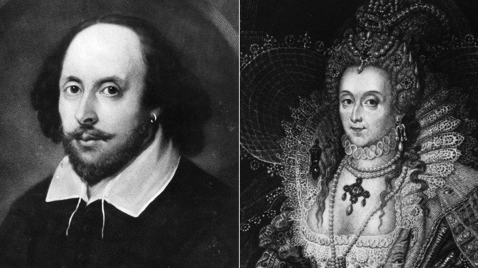 William Shakespeare and Queen Elizabeth I