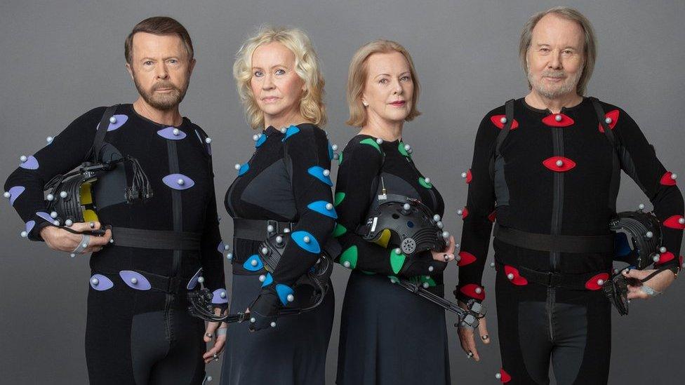 Abba in motion capture suits