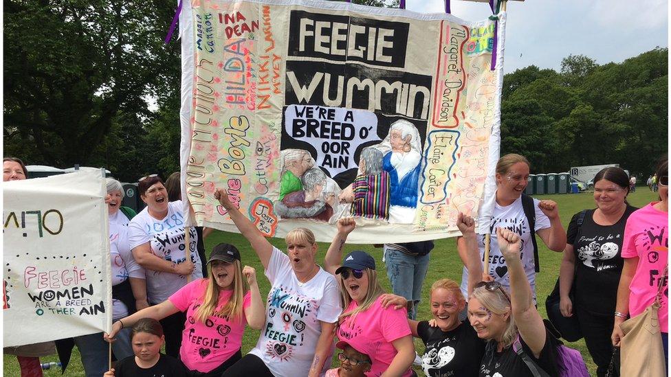 Marchers at the Meadows