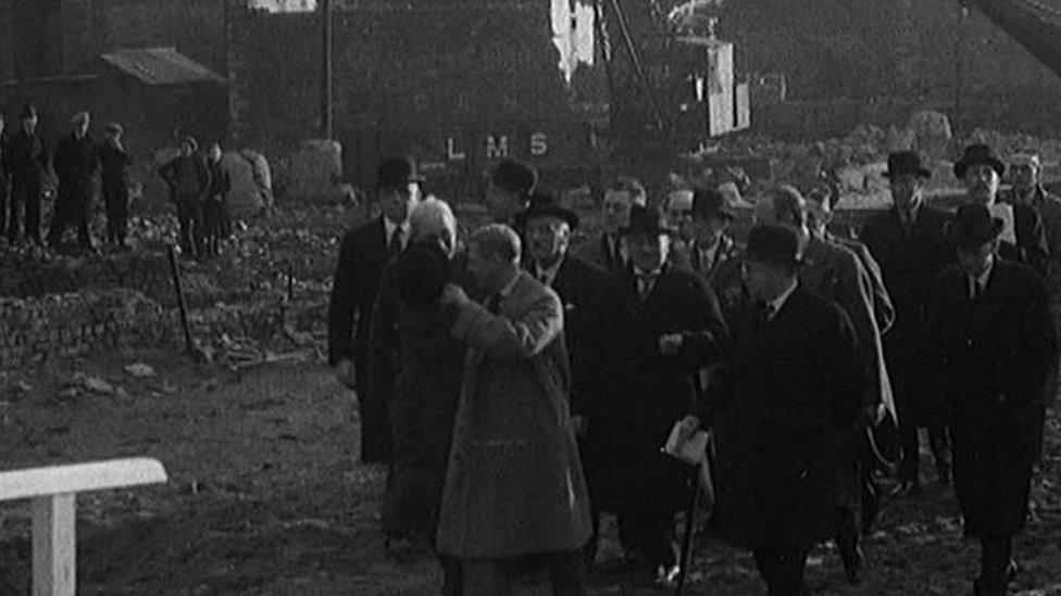 Edward VIII visits Dowlais