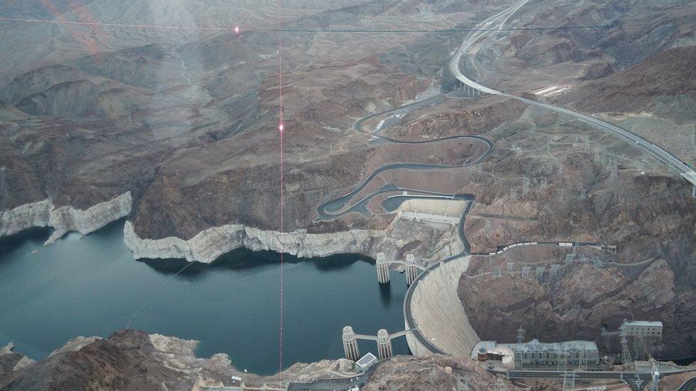 Hoover Dam aerial view