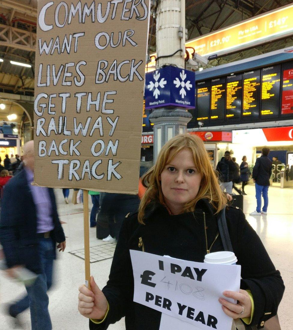 Protest by passengers