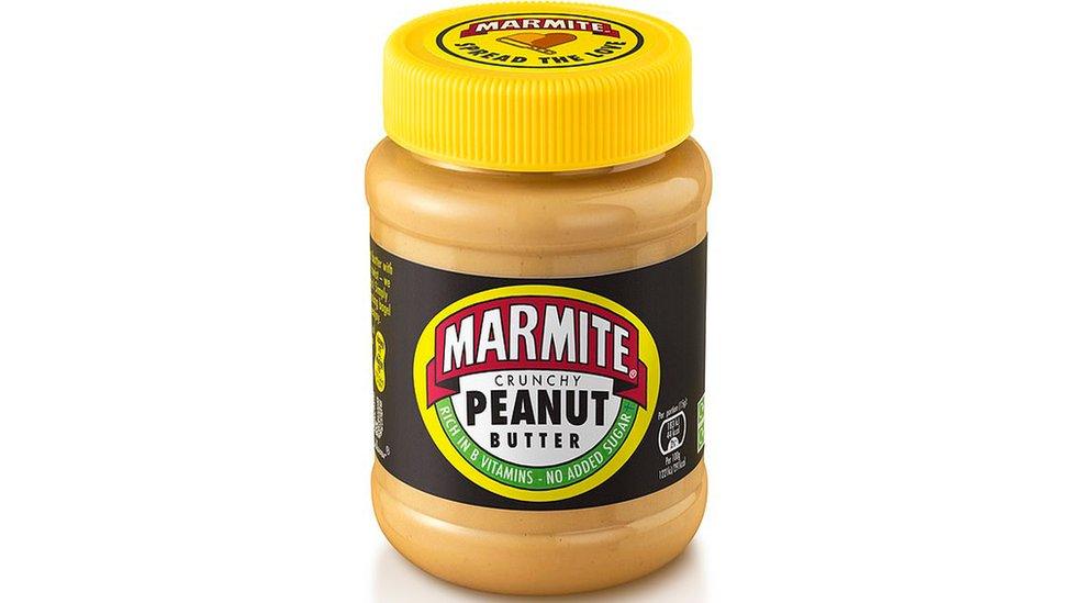 A jar of Marmite peanut butter.