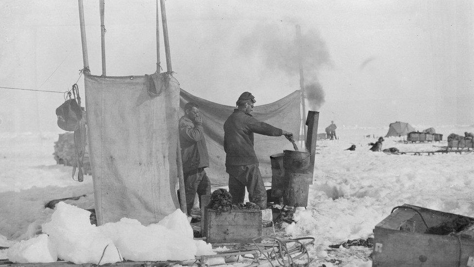 Charles Green, a cook stirring food in a pot