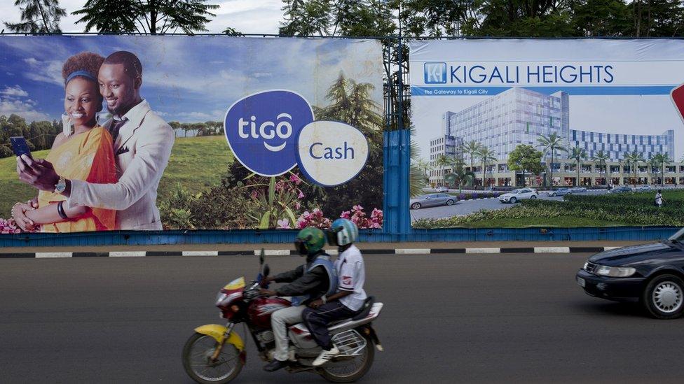 A road in Kigali, Rwanda