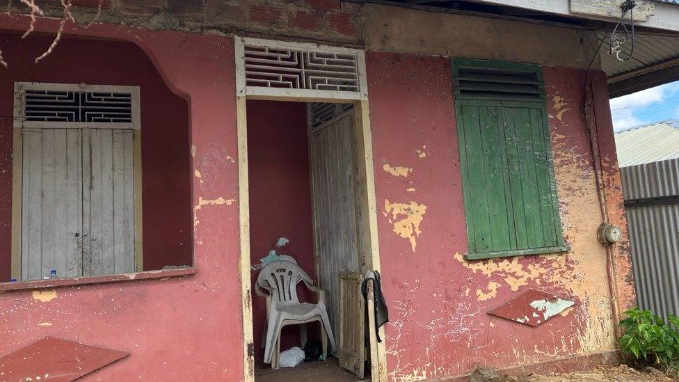 Nizamodeen Hosein's home in Trinidad