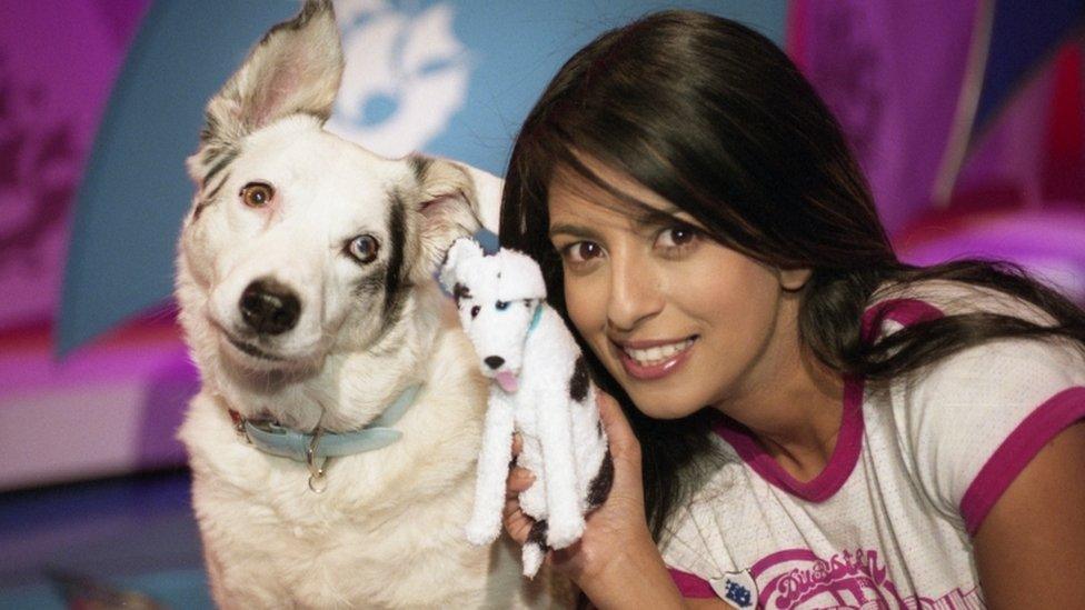 Mabel and presenter Connie.