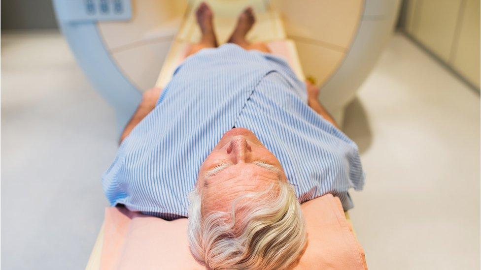 Man having a scan