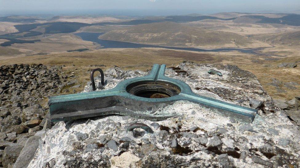 Roger Phillips took this at an Ordnance Survey trig point on the peak of Plynlimon, the highest peak in Mid Wales, overlooking much of Ceredigion.