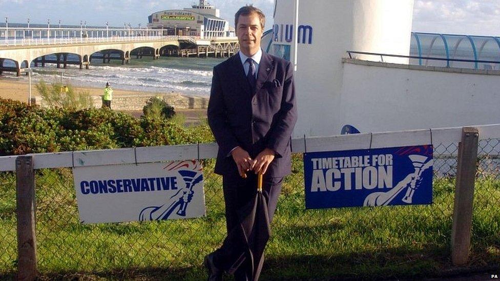 Nigel Farage at the 2004 Conservative Party conference