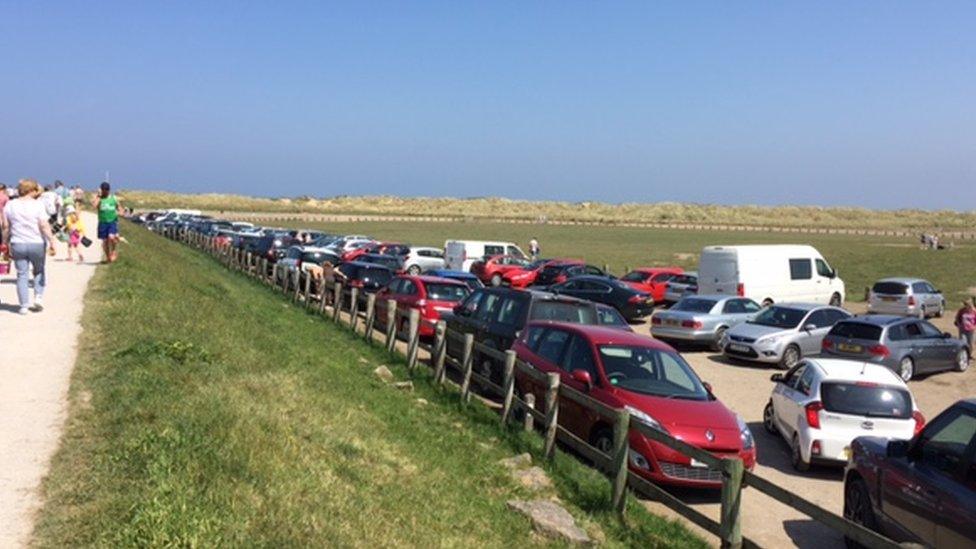 Talacre beach car park